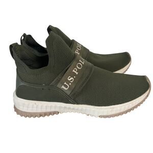 U.S Polo Assn Slip-on Olive Green Sneakers